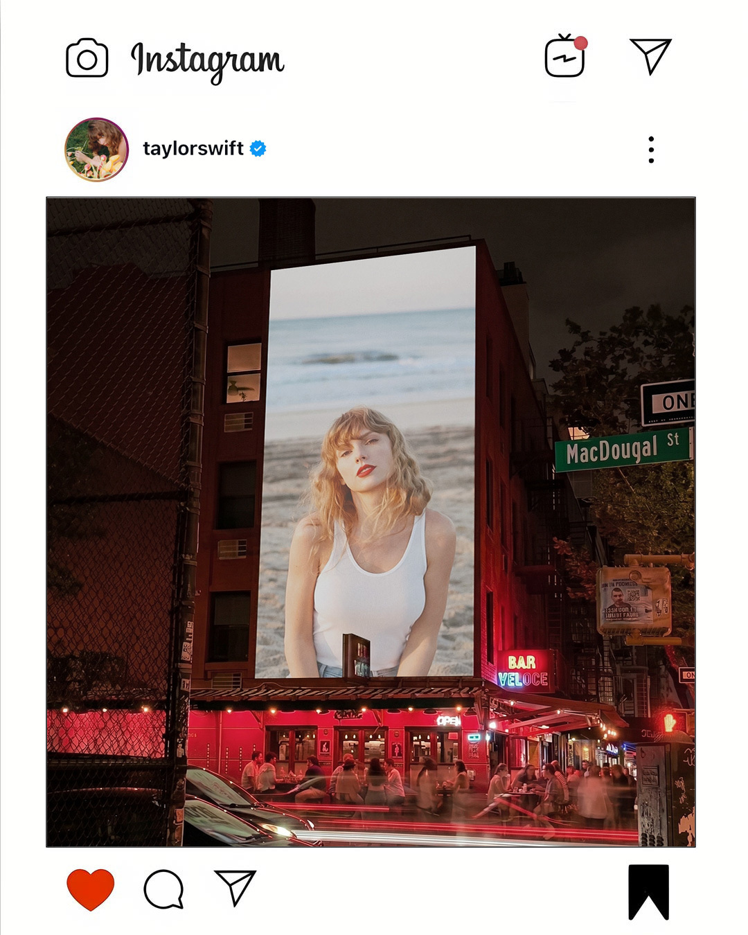 Creative delivered back to the feed